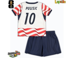 Yhdysvallat Christian Pulisic #10 Kotipaita Lapsille MM-kisat 2026 Lyhythihainen (+ shortsit) Yhdysvallat Christian Pulisic #10 Kotipaita Lapsille MM-kisat 2026 Lyhythihainen (+ shortsit)